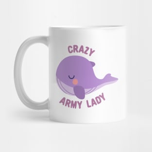 BTS tinytan whale crazy army lady Mug